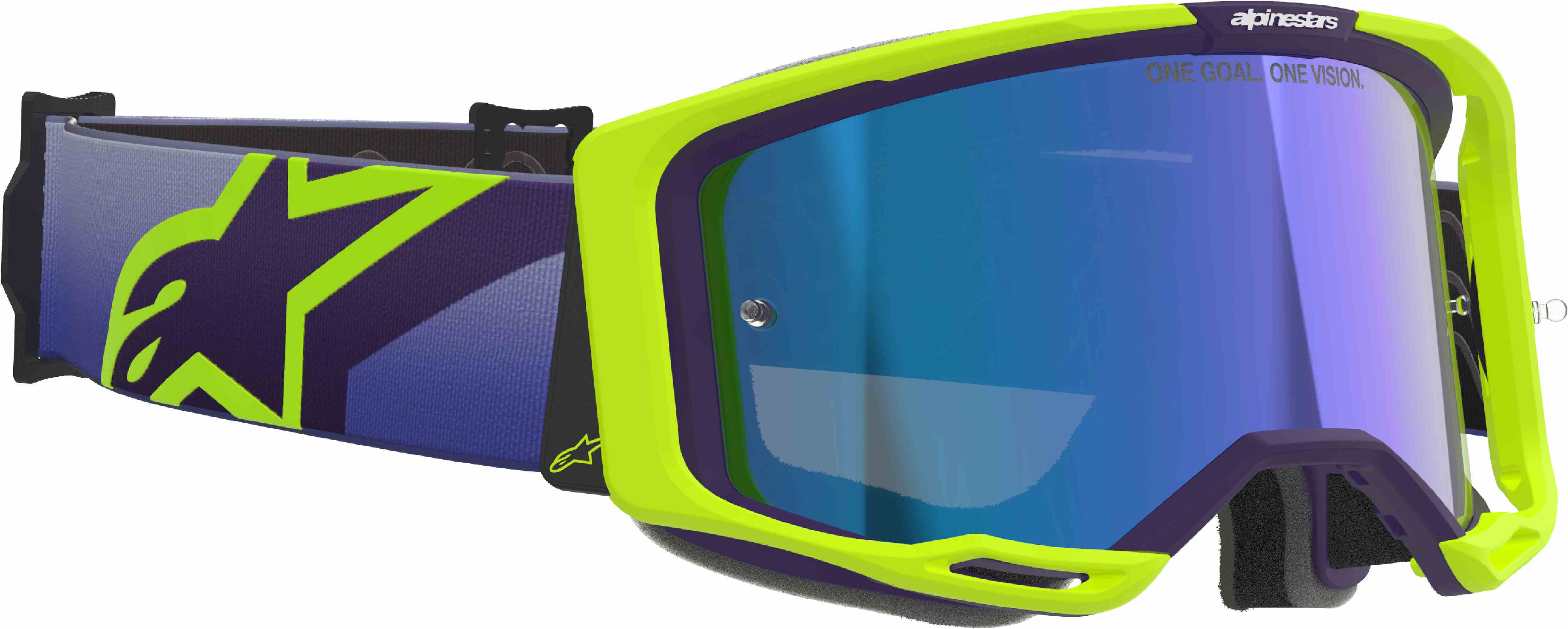 Alpinestars Vision 8 Corp Ochelari de motocross mov/galben Figura 2