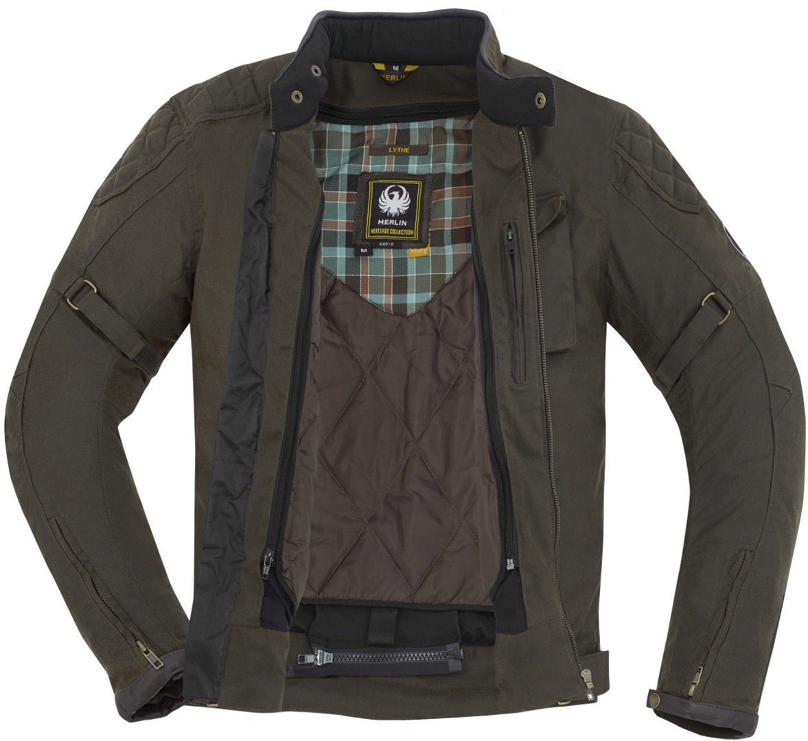 Merlin Lythe Motorrad Wachsjacke braun L Abbildung 4