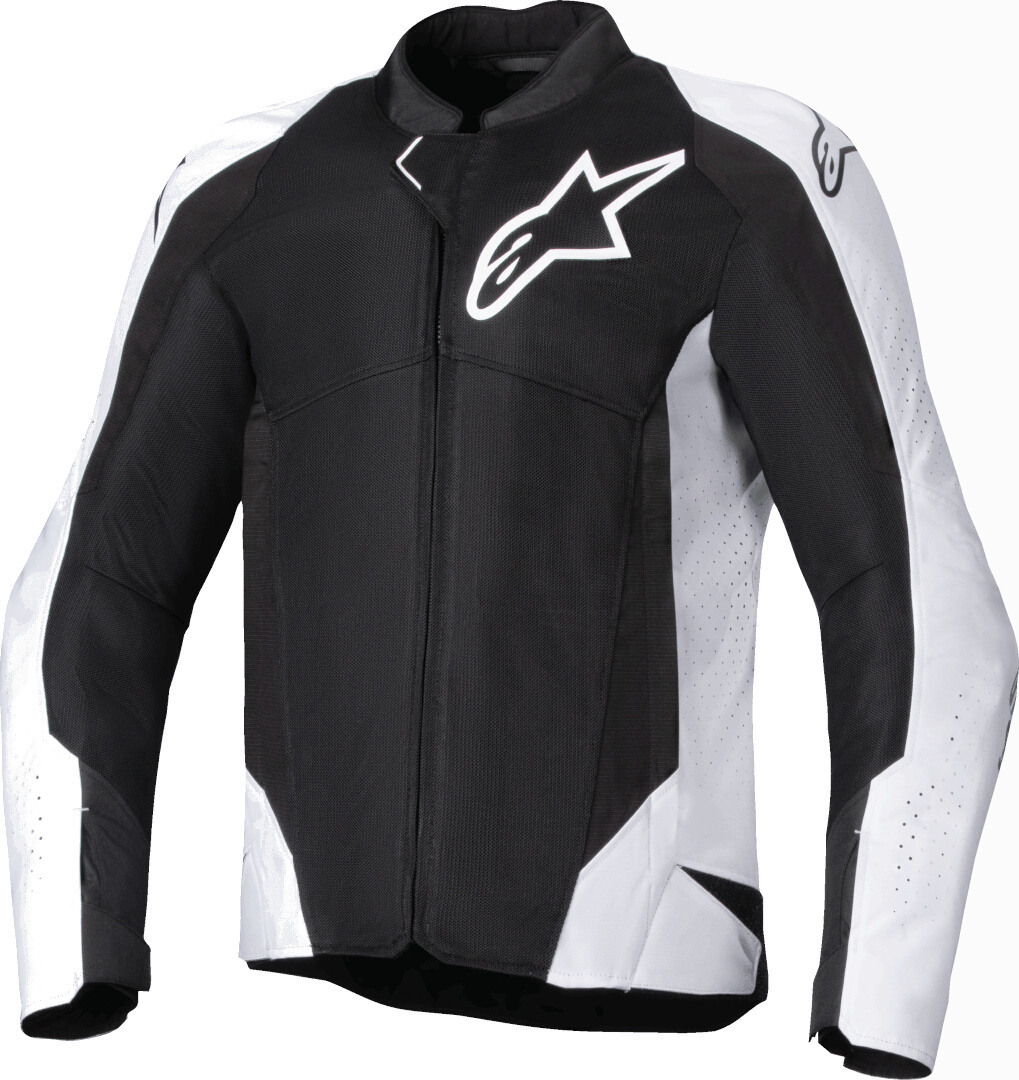 Alpinestars Viper Air V4 오토바이 섬유 재킷 흑백 XL 그림 1