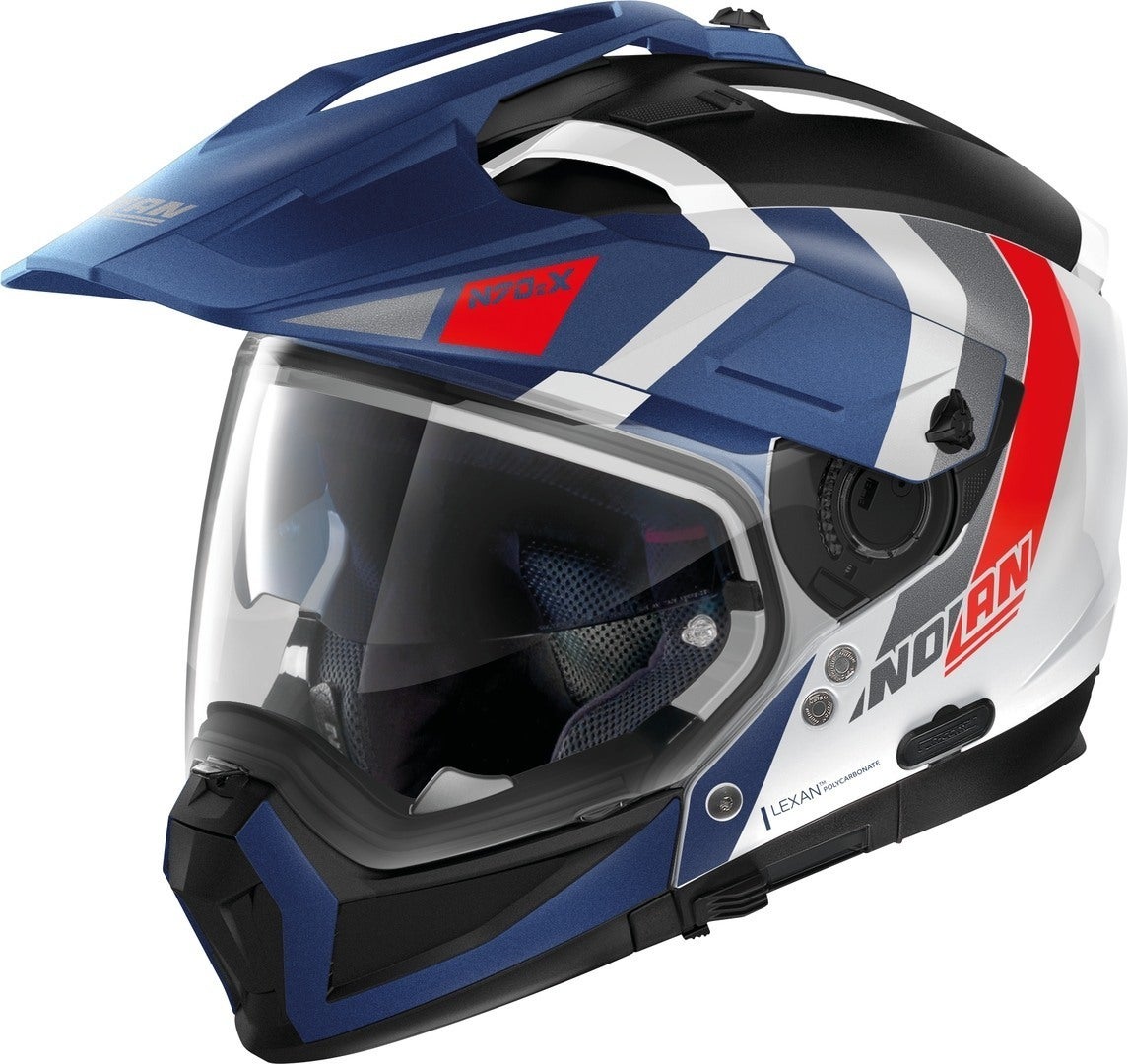 Nolan N70-2 X Decurio N-Com Casco blu/rosso/bianco S (56) Figura 1