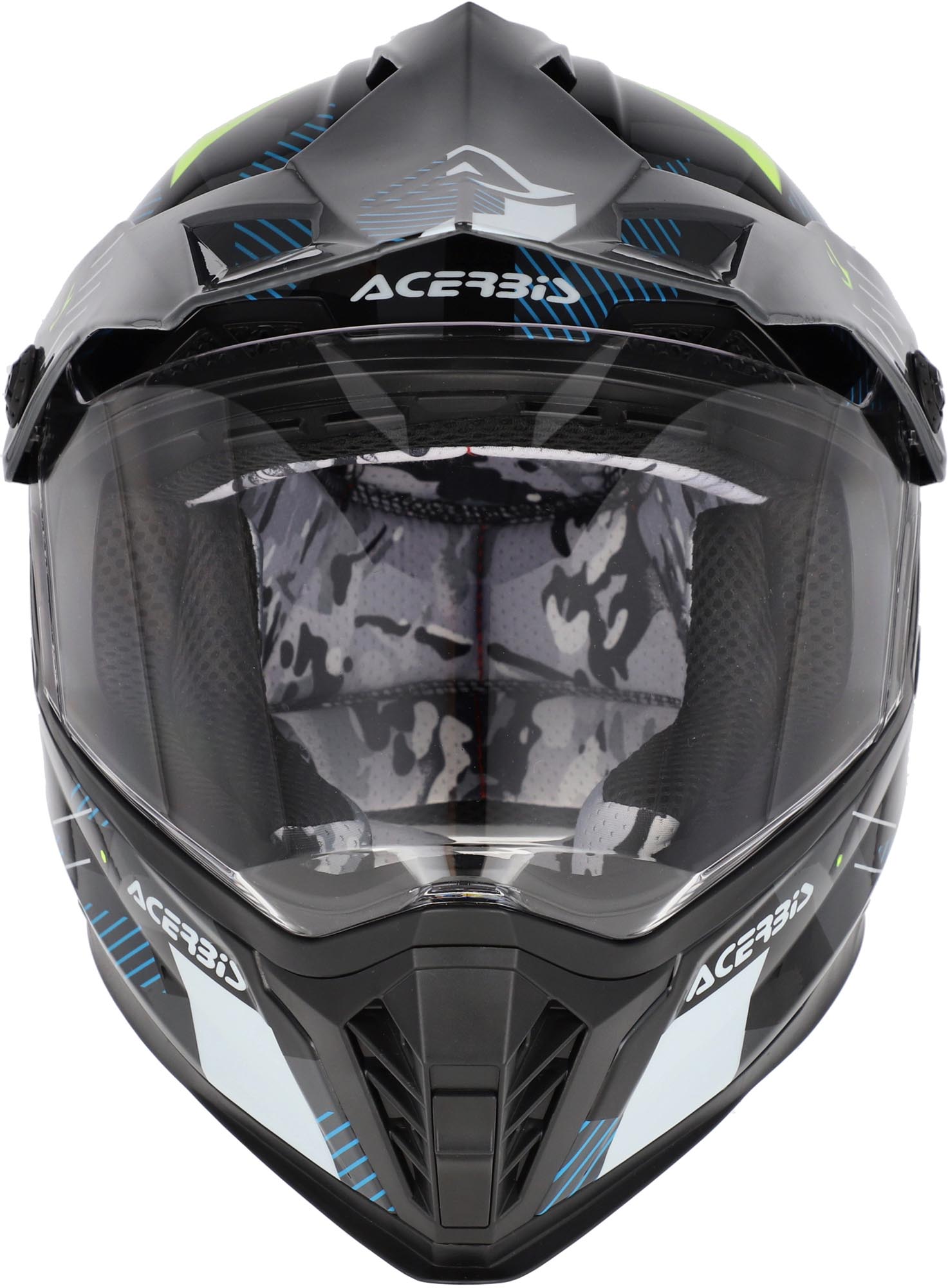 Acerbis Rider Graphic Cască Enduro pentru tineret Negru/Albastru/Alb Y/S (49/50) Figura 4