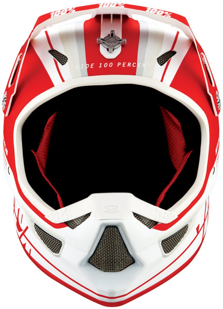100% Status Jugend Downhill Helm weiß/rot Y/L (51/52) Abbildung 4