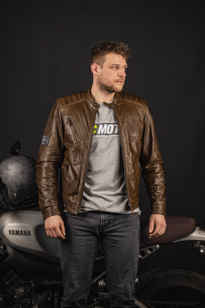 Black Cafe London Houston Motorrad Lederjacke 54 Abbildung 7