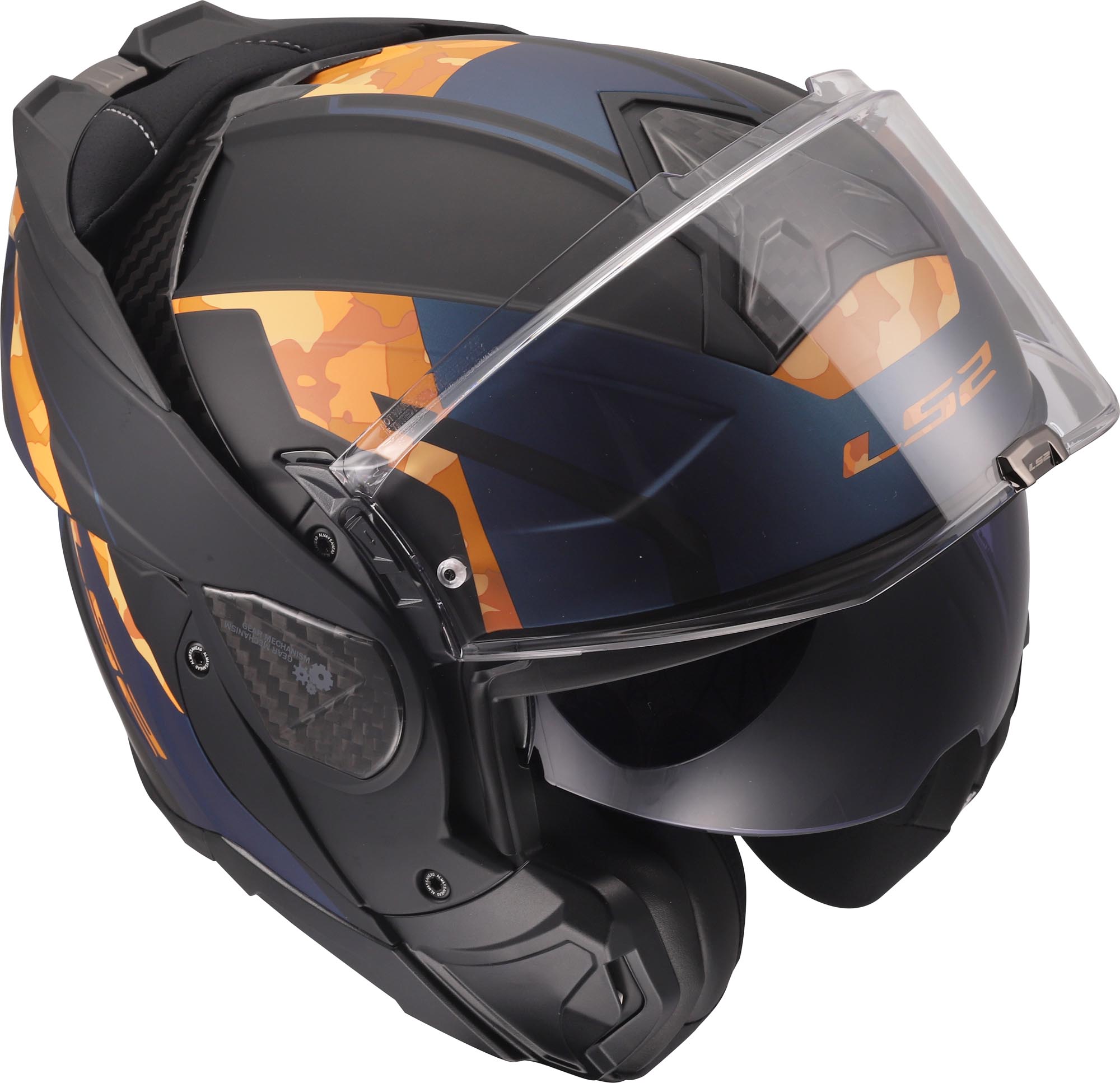 LS2 FF910 Advant II Glide Hjelm Svart/oransje XL (61/62) Figur 14