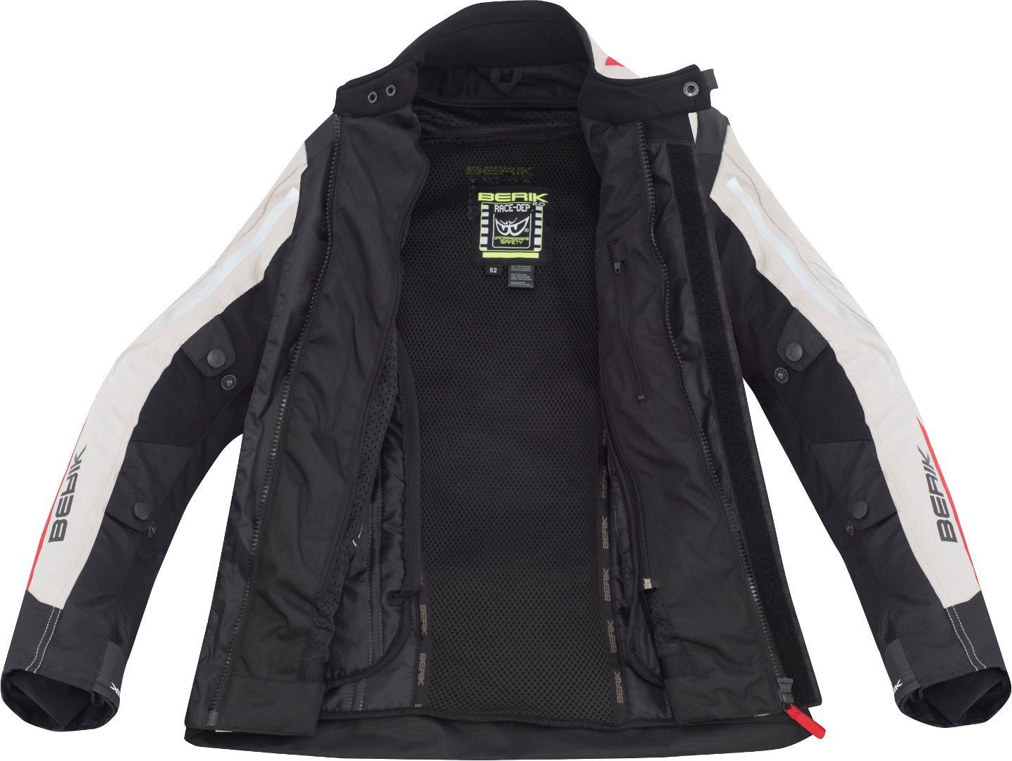 Berik Rallye waterproof Motorcycle Textile Jacket black/beige/red/blue 58 Figure 4