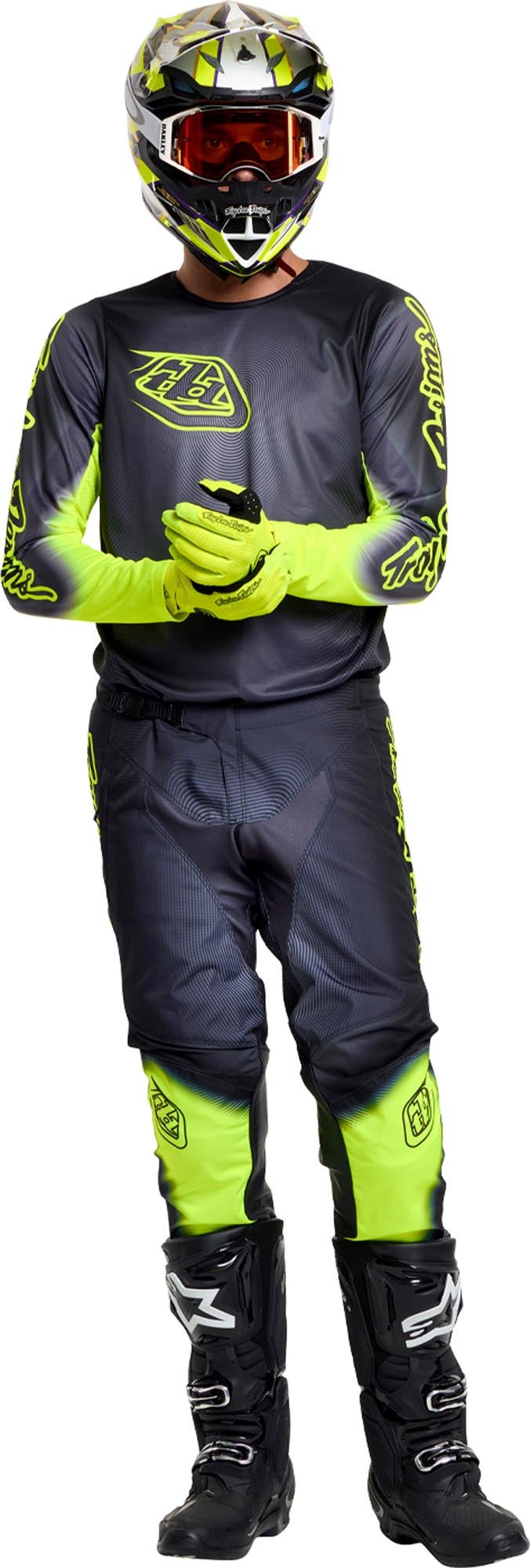 Troy Lee Designs GP Pro Imprint Motocross-trøye grå/neongul XL Figur 15