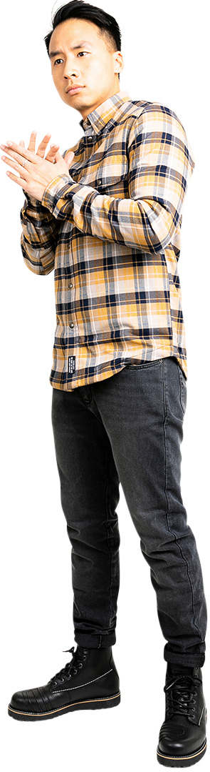 John Doe Dylan Mono Motorcykel Jeans Sort vask 32 L30 Figur 12