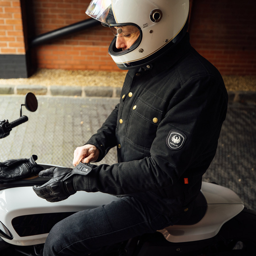 Side view of Merlin Codsall Baffle Riding Motorcycle Textile Jacket