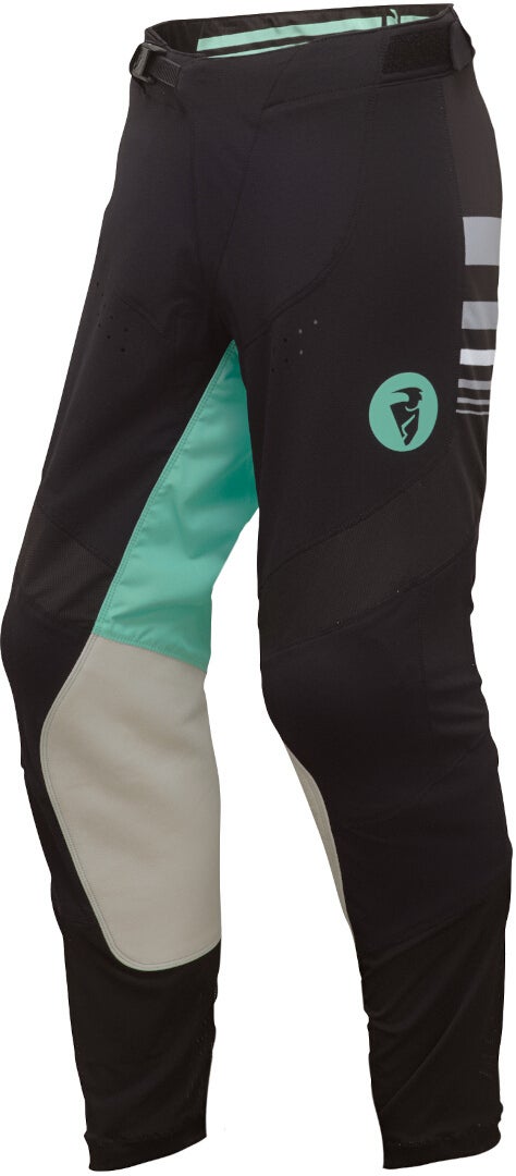 Thor Prime Blaze Ladies Motocross Pants black/green 3/4 Figure 1