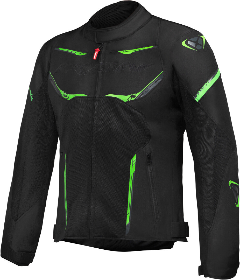 Ixon Striker Air Motorcycle Textile Jacket black/green L Figure 1