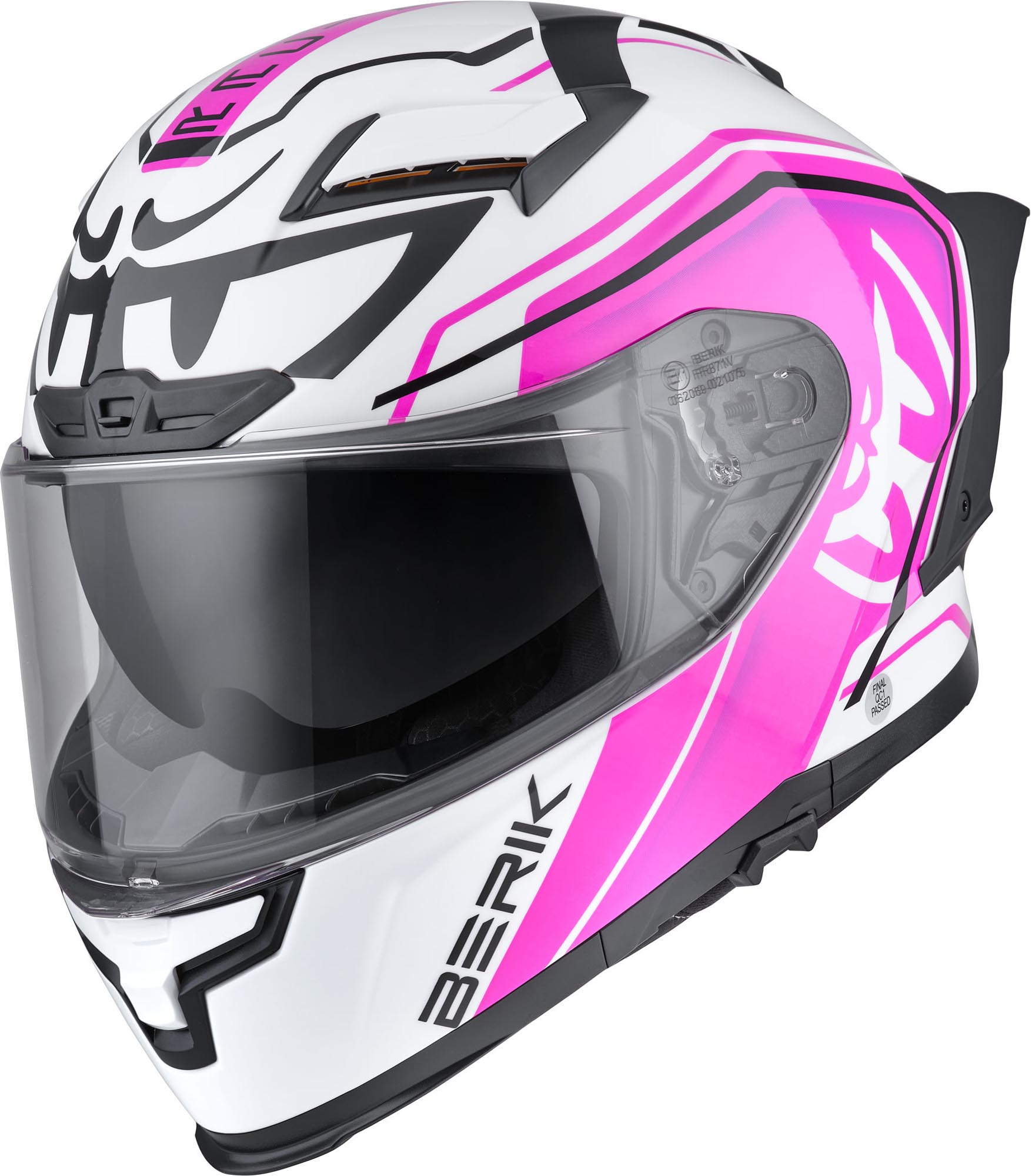 Berik FF871 Mapuro Casque Blanc/Noir/Violet XL Figure 1