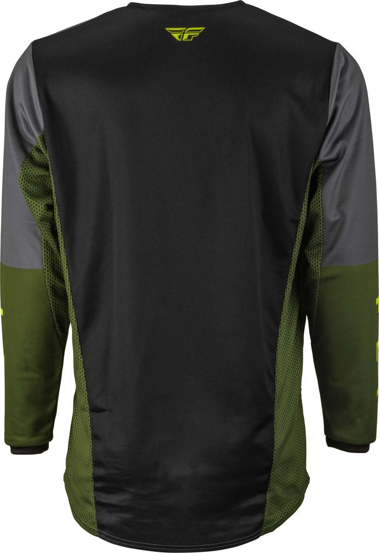 Fly Racing Kinetic Jet Motocross Jersey black/yellow/green L Figure 2