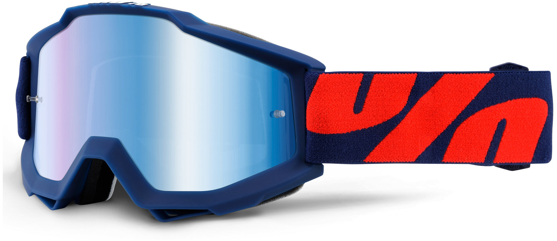 100% Accuri Extra Ochelari de motocross Albastru/Roșu Figura 1