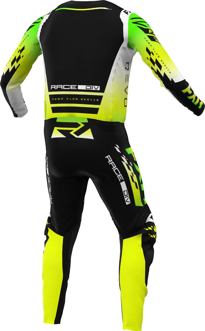 FXR Revo Comp Motocross bukser sort/gul 32 Figur 4