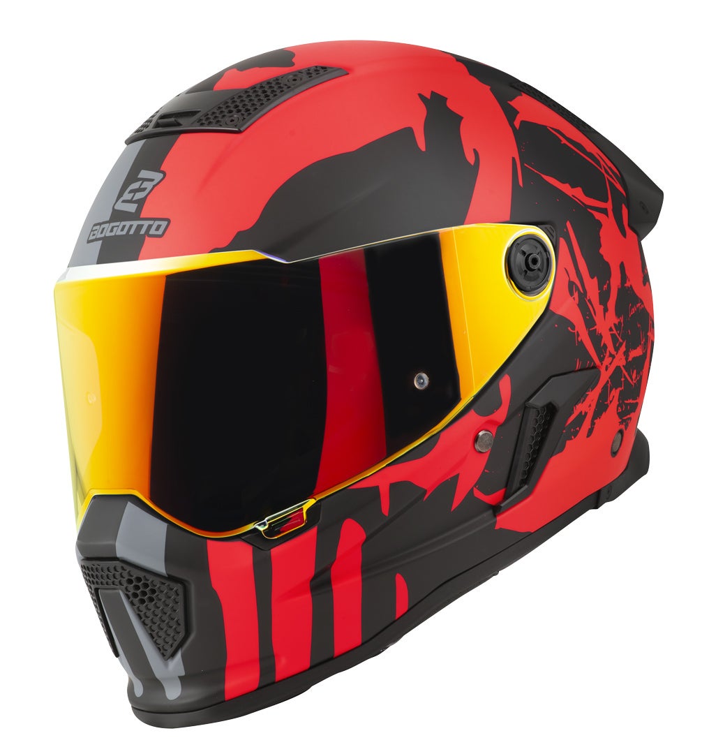 Bogotto Rapto Demon Casque Gris/rouge mat XL Figure 15