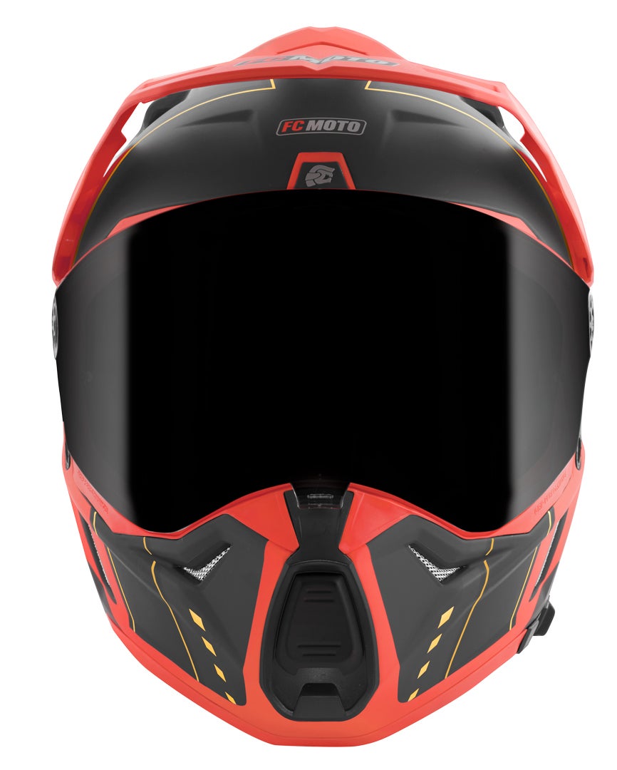 FC-Moto Merkur Pro Air Casco Enduro nero/rosso S Figura 11