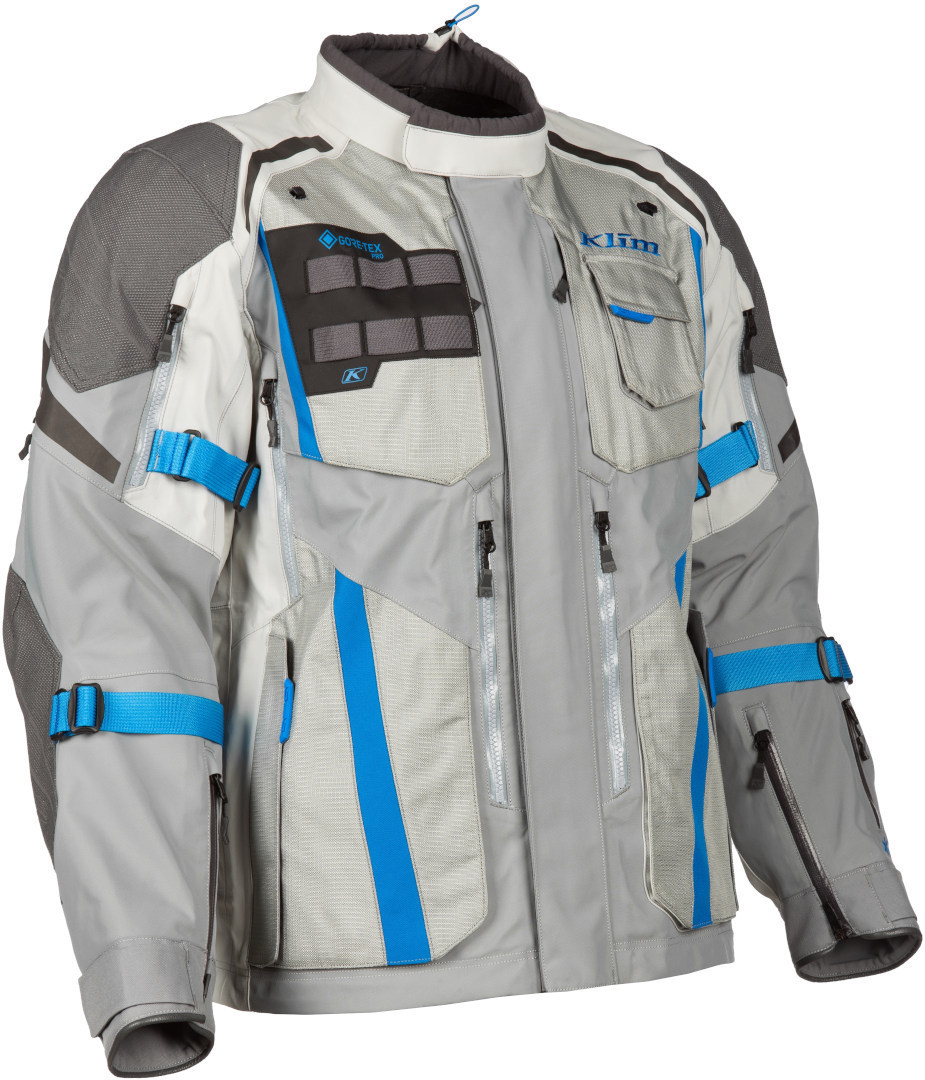 Klim Badlands Pro 2023 Motorcycle Textile Jacket grey/blue L Figure 2
