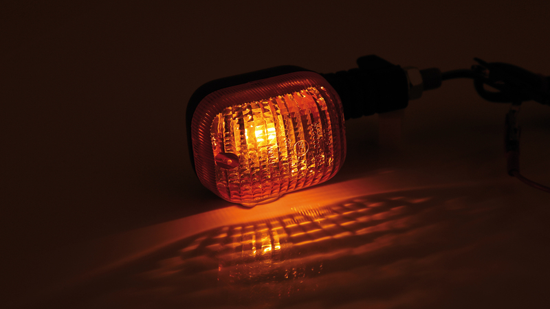 HIGHSIDER Smart Duc-Style Lampa Indikator Kropp Svart / Lins Orange (1st), Fram Höger & Bak Vänster Figur 6