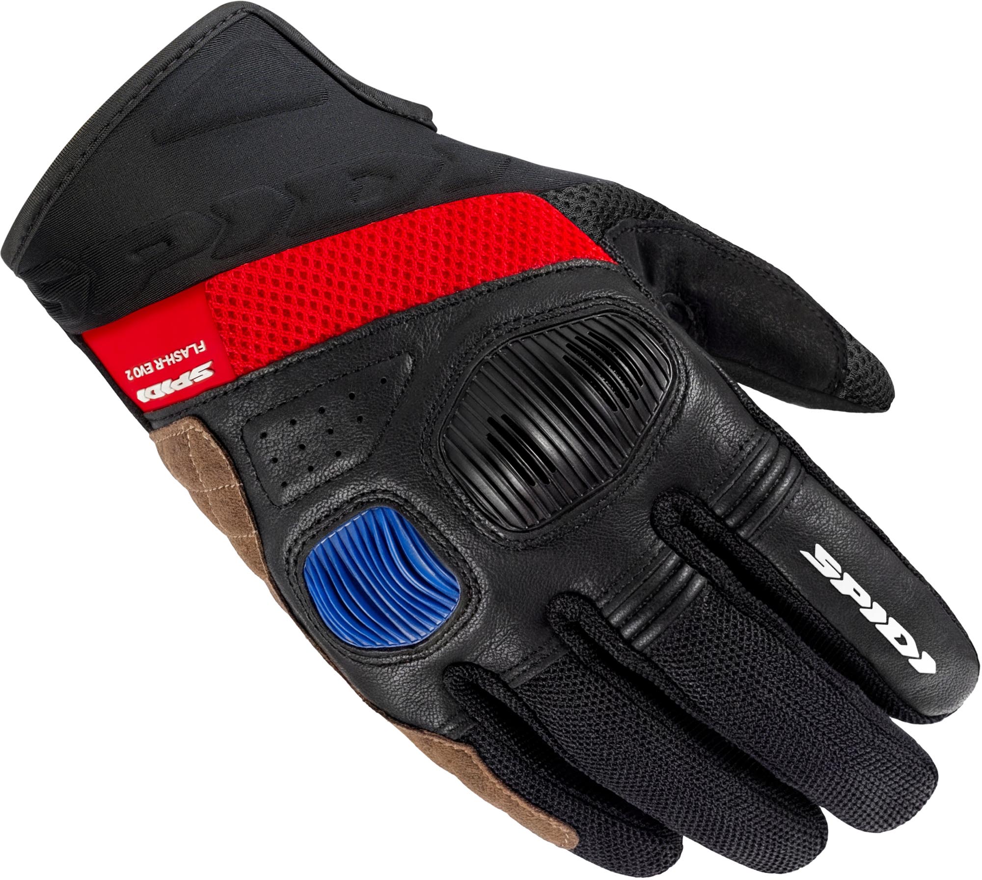 Spidi Flash-R Evo 2 Motorcycle Gloves black/blue/red S Figure 1