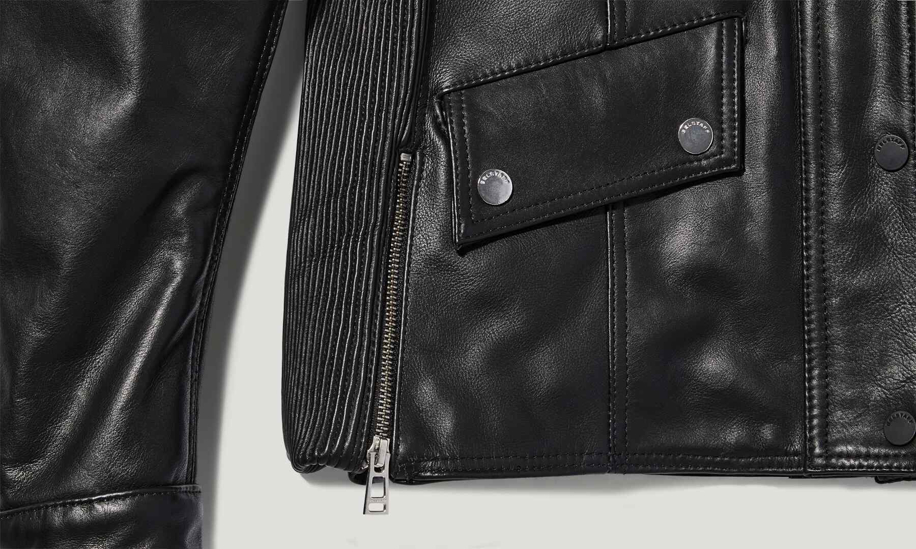 Belstaff Penrith Damen Motorrad Lederjacke S Abbildung 6