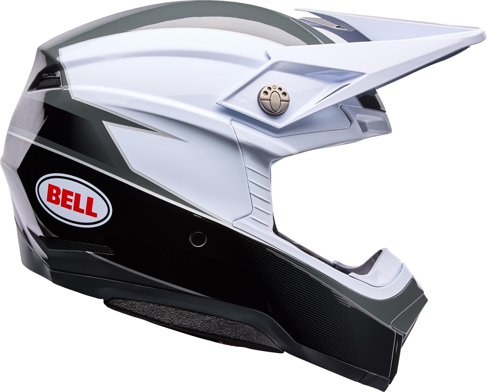 Bell Moto-10 MIPS Falcon Motocross Helm weiß/schwarz M (57/58) Abbildung 2
