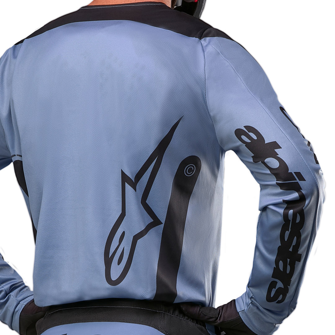 Alpinestars Fluid Lurv Tricou de motocross albastru/negru S Figura 2