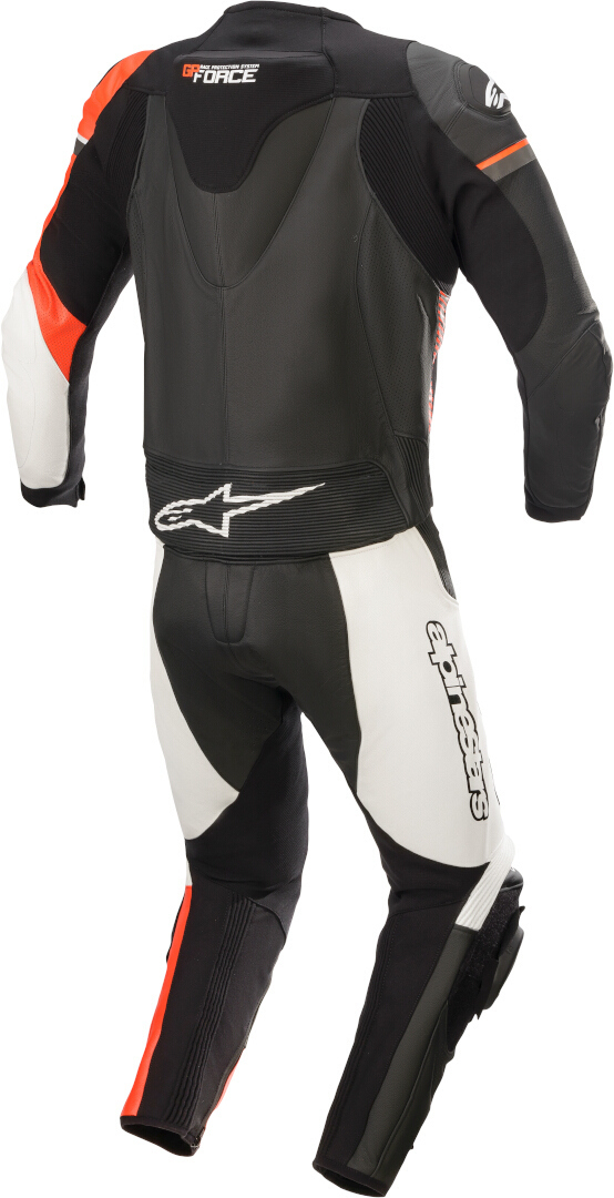 Alpinestars GP Force Phantom Two Piece Motorcycle Leather Suit black/white/red 50 Figure 2