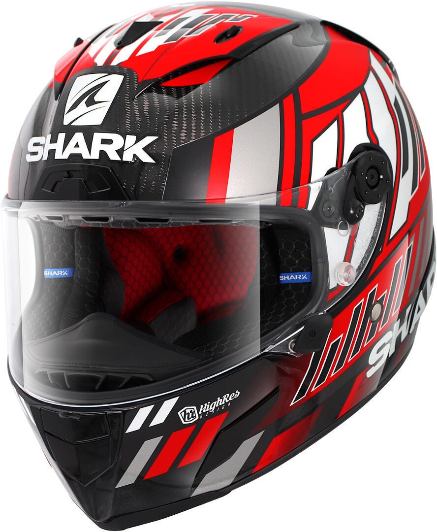 Shark Race-R Pro Carbon Replica Zarco Speedblock Helm weiß/rot M (57/58) Abbildung 1