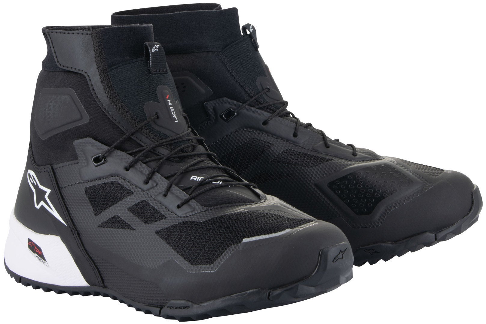 Alpinestars Men's Black/White Cr-1 Motorcycle Shoes