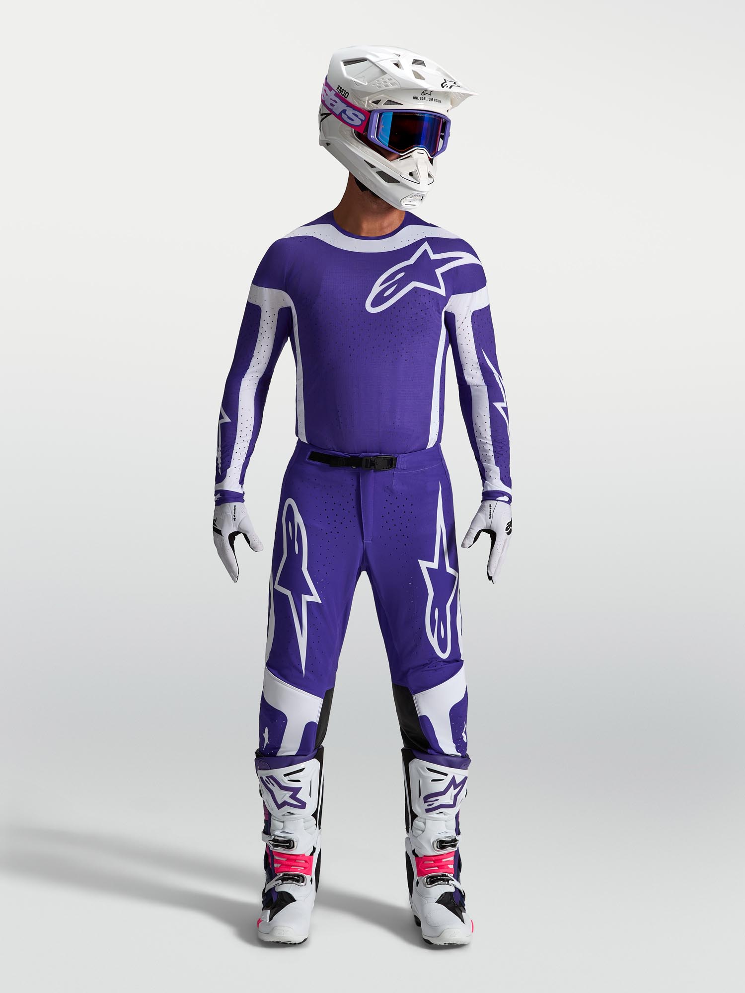 Alpinestars Supertech Vesta Motocross Hose blau/weiß 34 Abbildung 5
