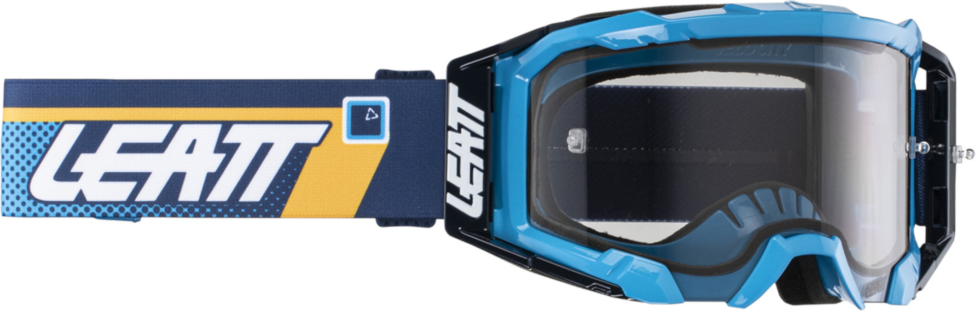 Leatt Velocity 5.5 Dots 2024 Ochelari de motocross Albastru/Portocaliu Figura 1