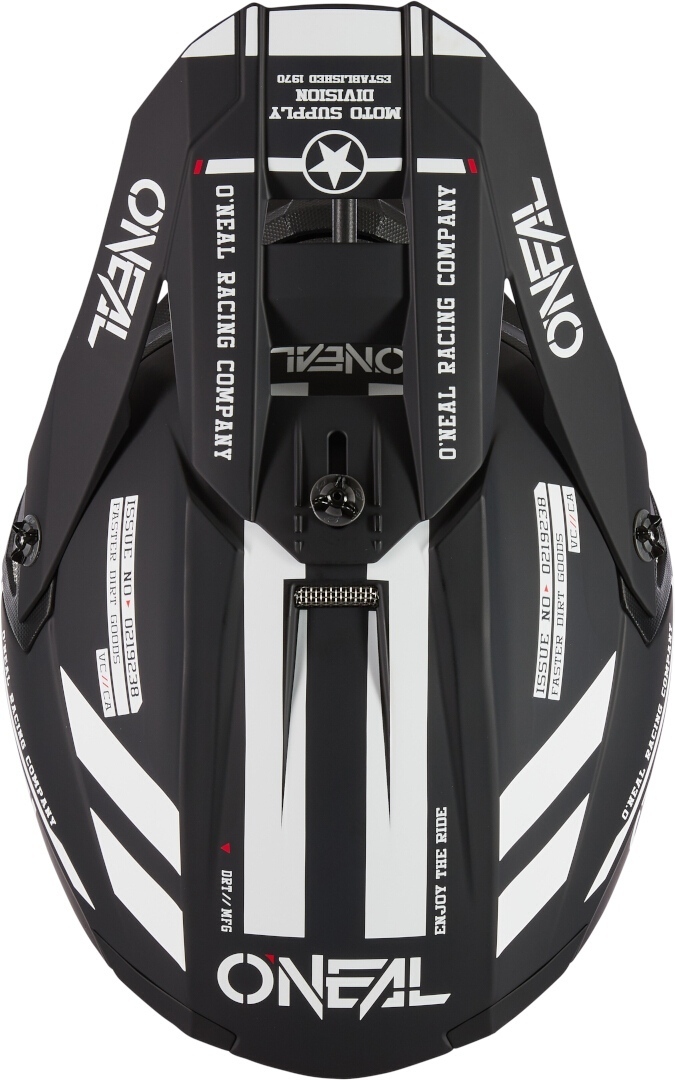 Oneal 5SRS Polyacrylite Warhawk Casco da motocross Bianco opaco/nero 2XL Figura 6