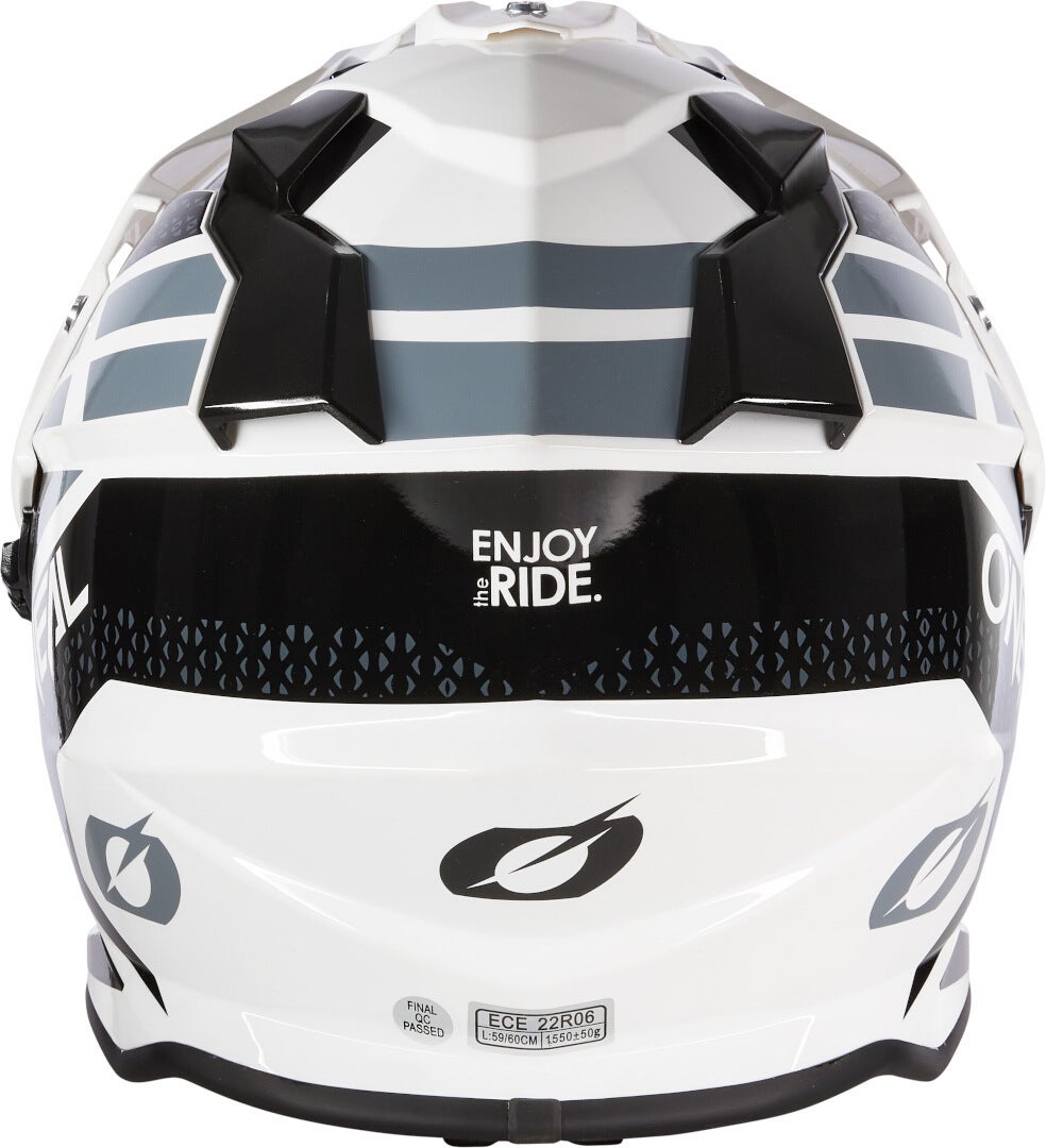 Oneal Sierra R Casque de motocross Blanc/Gris/Noir L (59/60) Figure 5