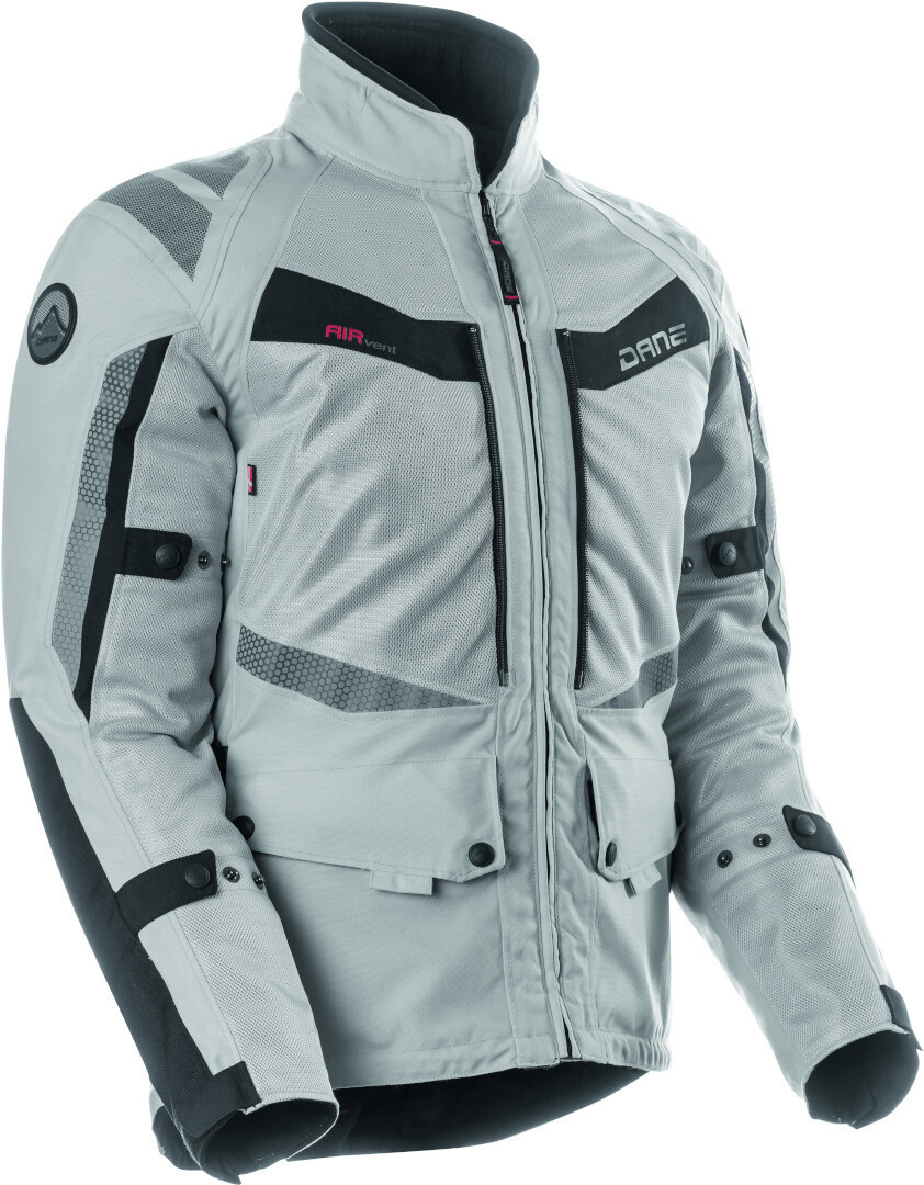 DANE Drakar Veste textile de moto imperméable gris 52 Figure 1
