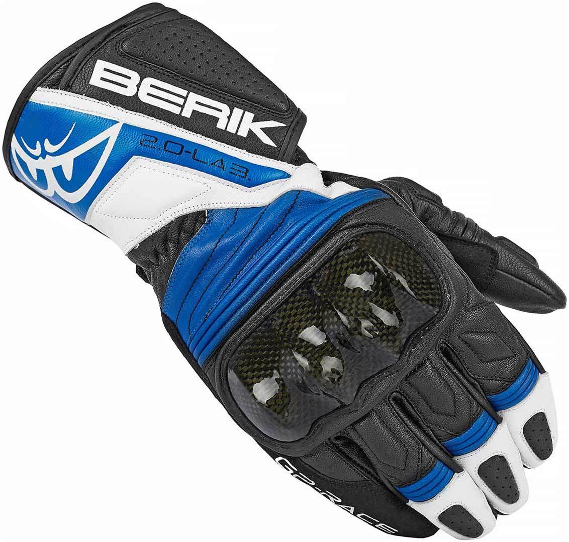 Berik Zoldar Mănuși de motocicletă Negru/Albastru XS Figura 1