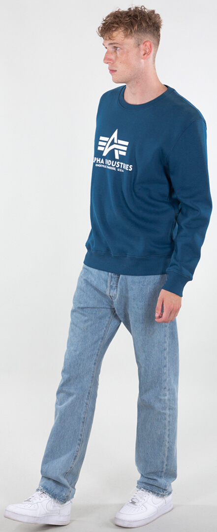Alpha Industries Basic Sweatshirt navy blue XL Figure 3