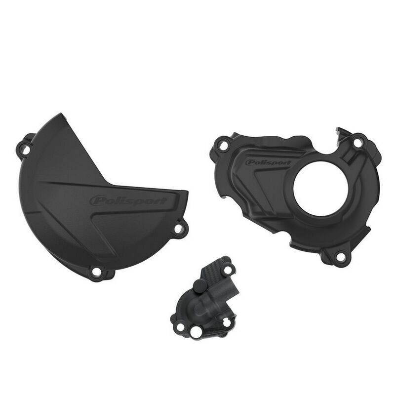 POLISPORT Clutch, Ignition And Water Pump Cover Protection Set - Yamaha YZ 250 FX (20-23) Figure 1