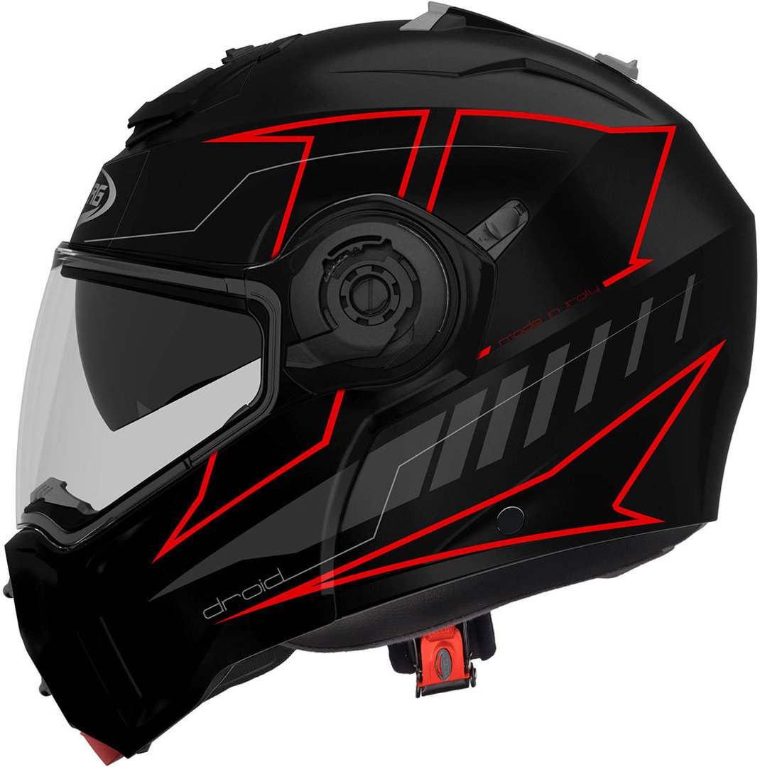 Caberg Droid Blaze Hjelm sort/rød L (59/60) Figur 1