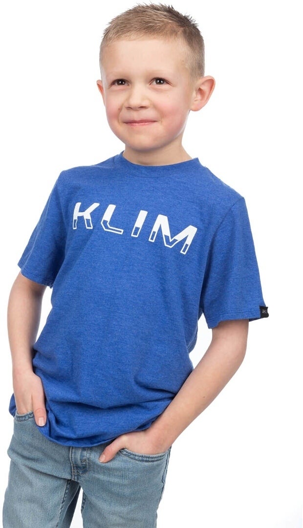 Klim Petrol Tri-Blend Dětské tričko modrobílá YXL Obrázek 1