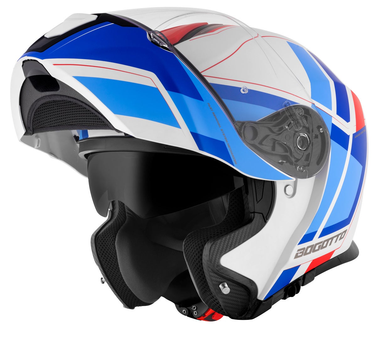 Bogotto FF403 Murata casco abatible Azul/Rojo/Blanco M (57/58) Figura 1