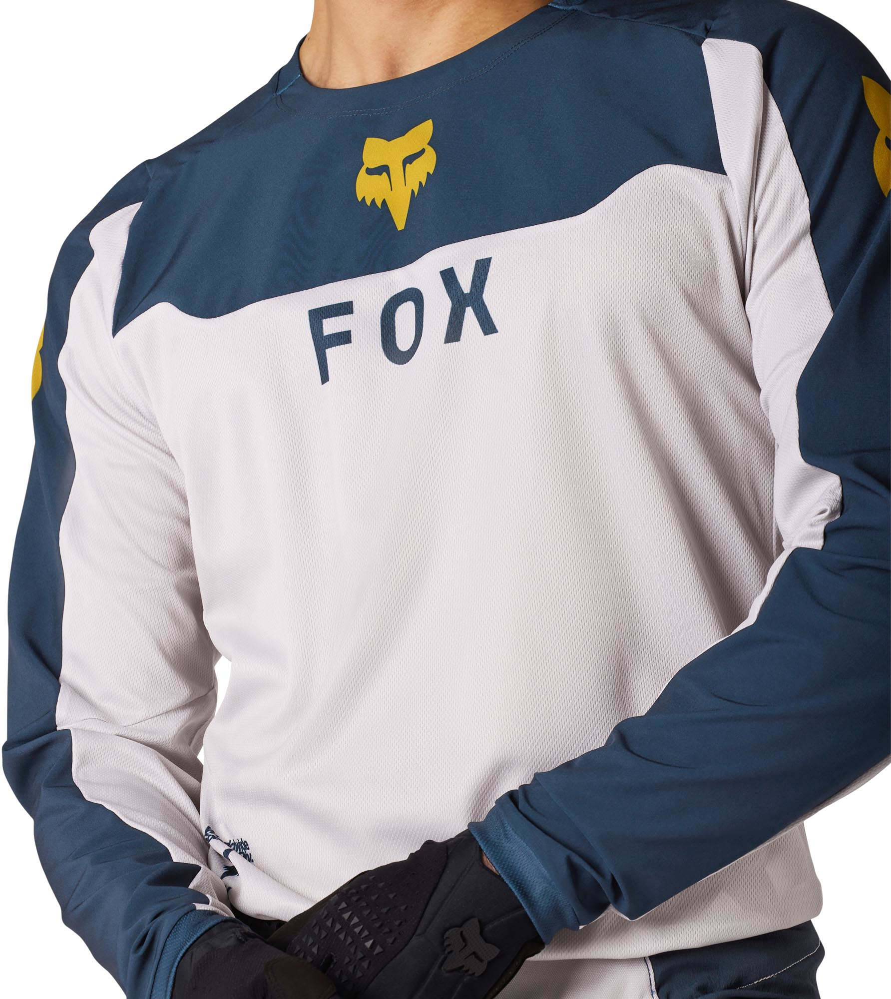 FOX Ranger Off-Road Motocrosstrøje hvid/blå 3XL Figur 5