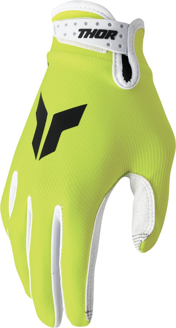 Thor Logo Motocross handsker neongul M Figur 1