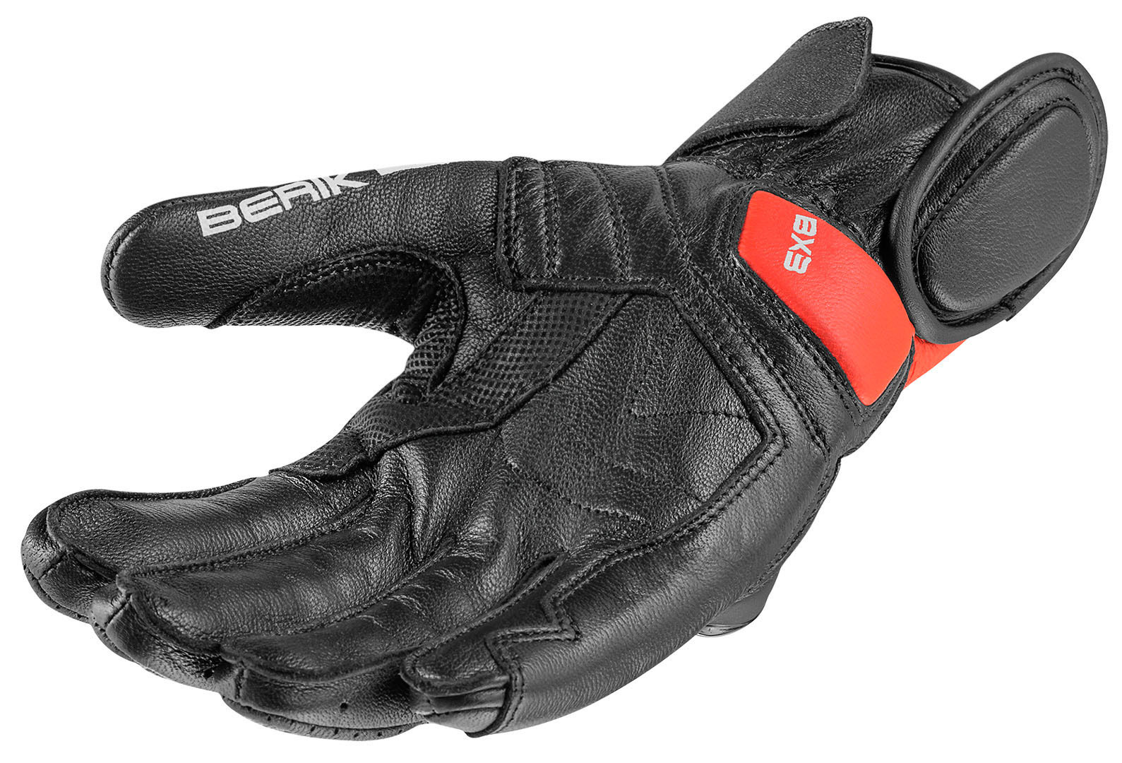 Berik TX-2 Motorcykelhandsker rød/sort M Figur 4