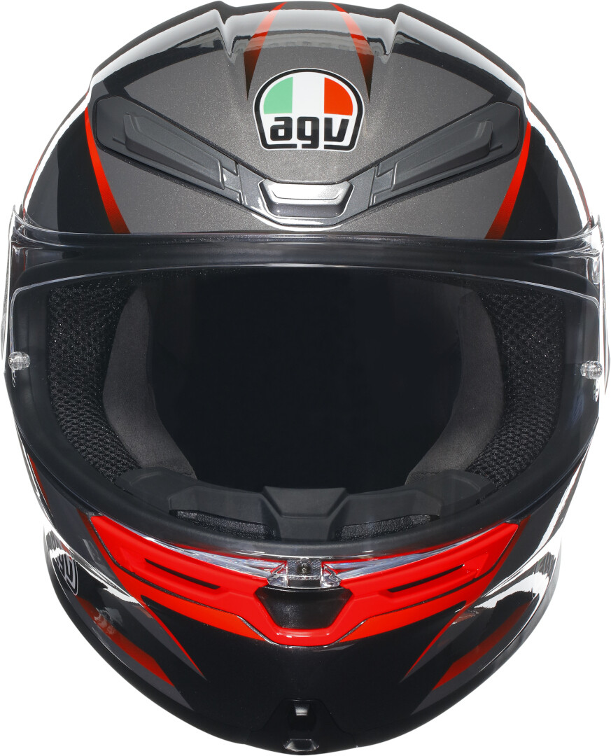AGV K6 S Karve 2.0 Helm schwarz/grau/rot S (55/56) Abbildung 2