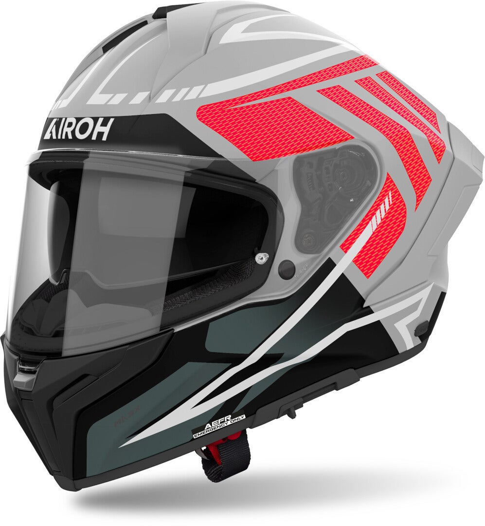 Airoh Matryx Rider Hjelm sort mat/grå/rød S (55/56) Figur 1