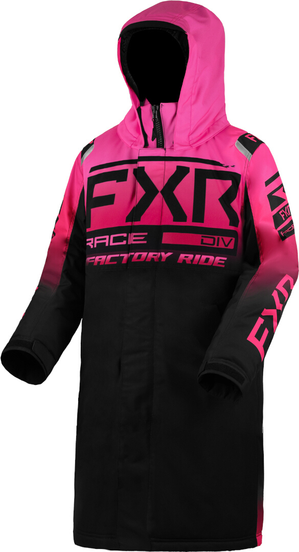 FXR Warm-Up 2023 Palton pentru snowmobile pentru tineret Negru/roz XS Figura 1