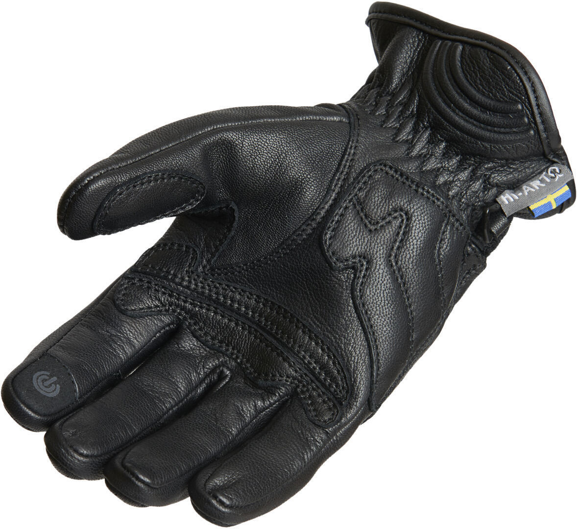 Lindstrands Lauder Motorcykelhandsker Sort 13 Figur 2