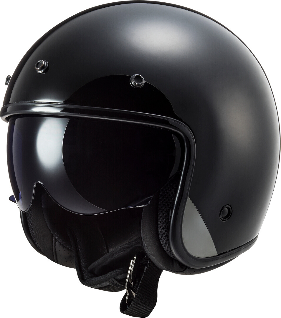 LS2 OF601 Bob Solid Jet Helmet black L (59/60) Figure 1