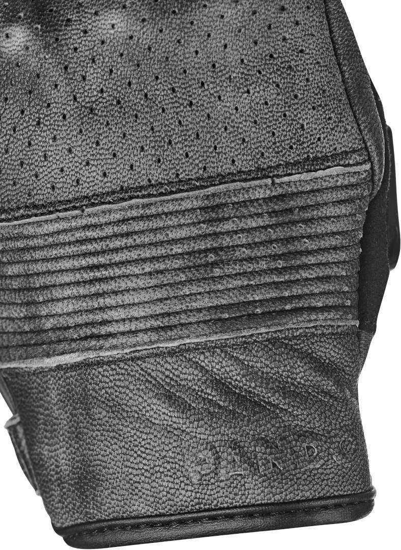 Pando Moto Onyx Black perforerede motorcykelhandsker grå XL Figur 3