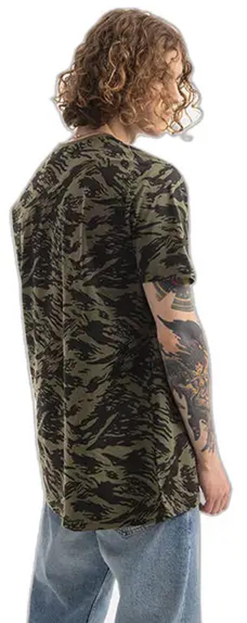 Alpha Industries Basic Camo T-shirt Grøn XL Figur 5